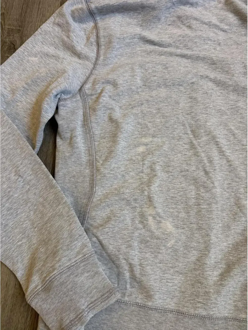 Vintage Gray Polo Jeans Ralph Lauren zip up hoodie sz M